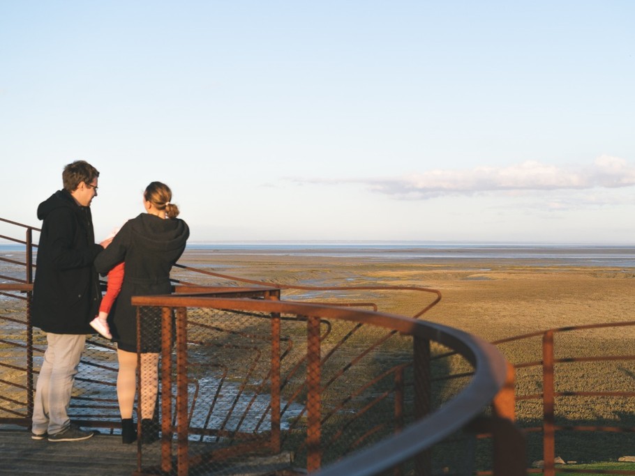 Promontoire à Saint-Benoît-des-Ondes, vue panoramique sur la Baie du Mont Saint-Michel
Crédits photo : CRTB RAGOT-Eugenie