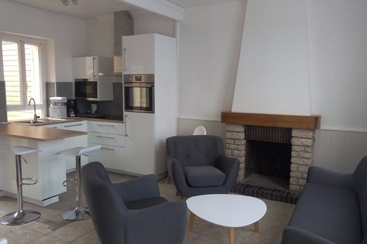 salon et cuisine - rez-de-chaussée