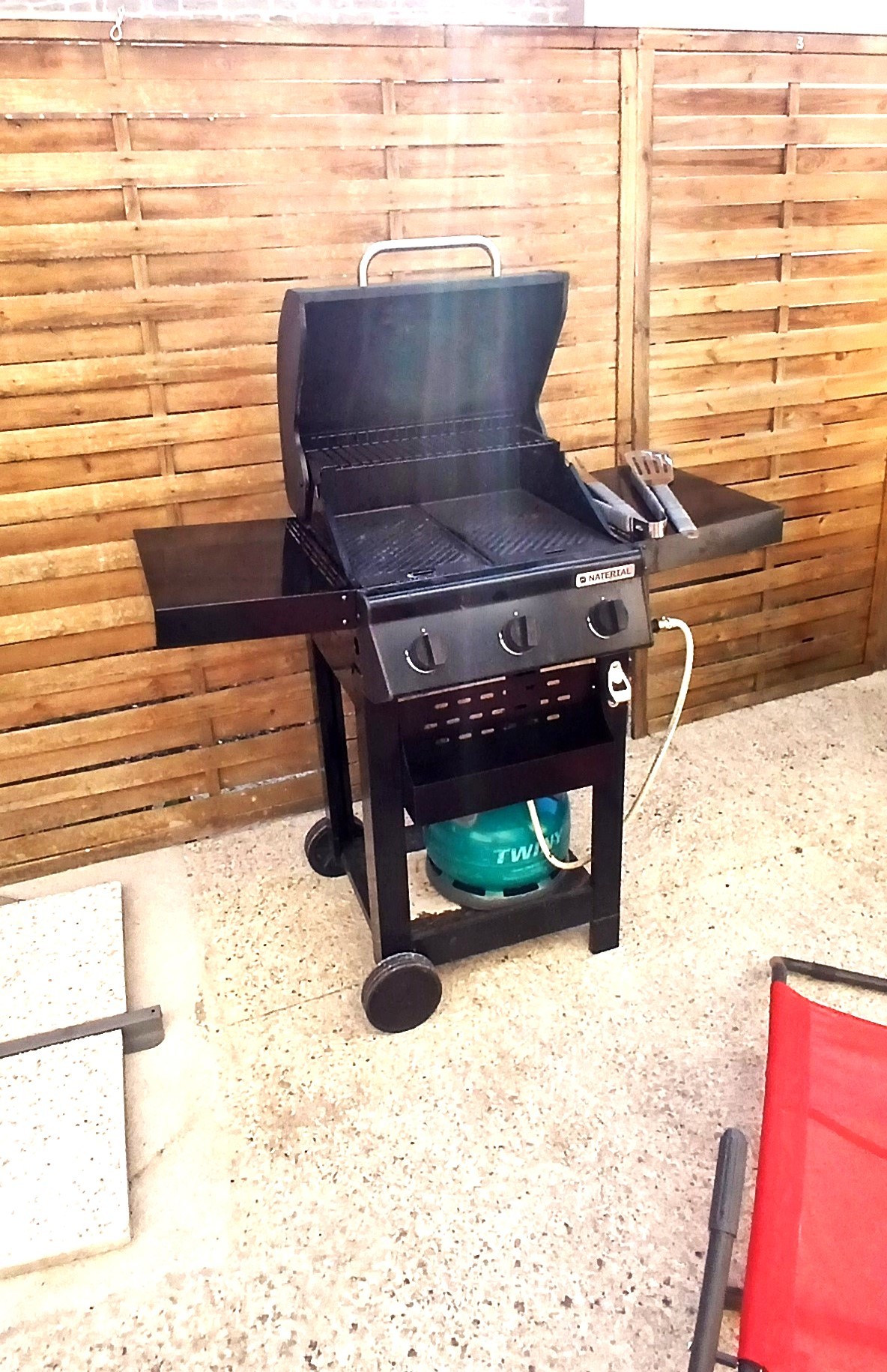... and a barbecue.  