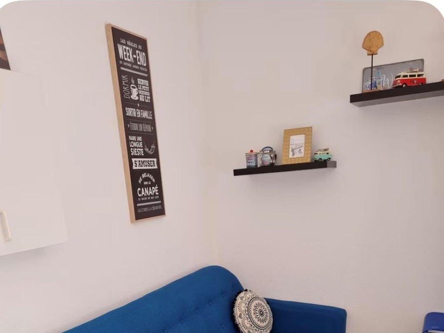 Canapé couchage 1personne Mers les Bains Studio Trimaran Hauts de France