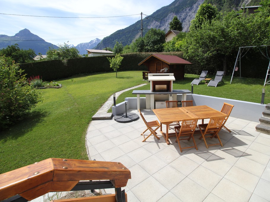 La terrasse du chalet "Les Aubarettes"