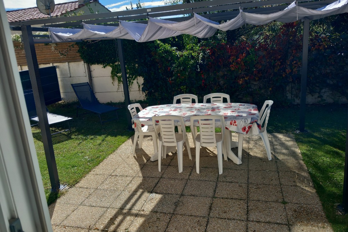 Terrasse vue depuis la chambre