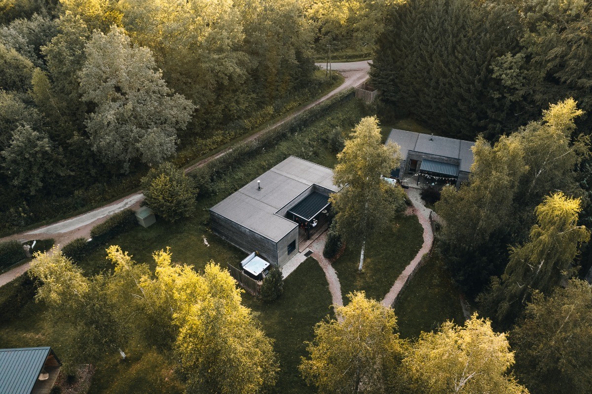 Vue du ciel - Lodge romantique