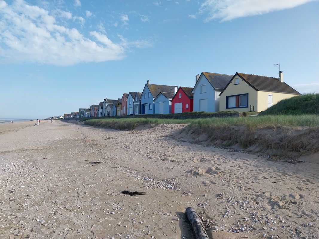 Les célèbres cabines colorées de Ravenoville