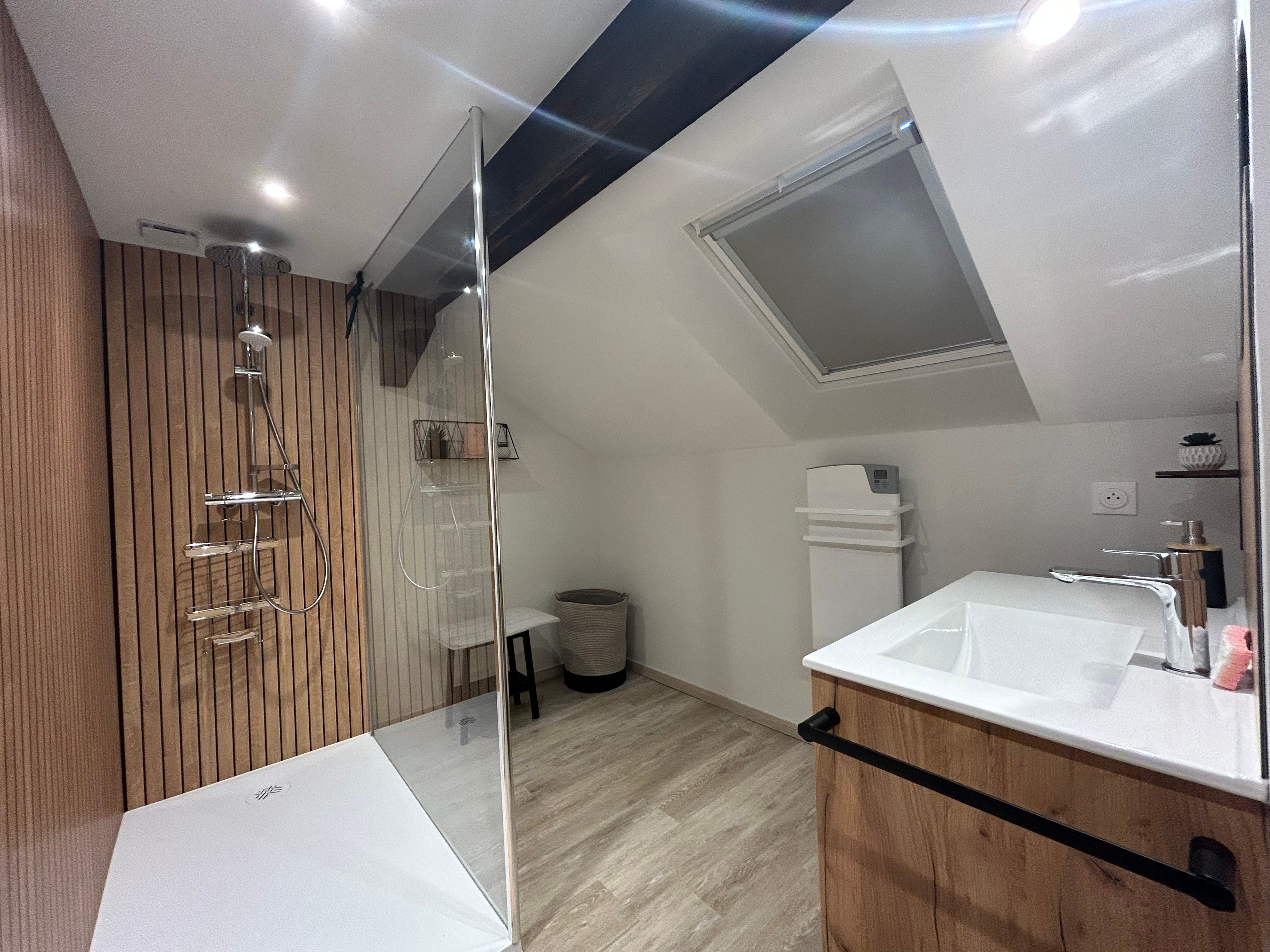 Shower room – "Plein Sud" group holiday cottage between the Vosges and Alsace