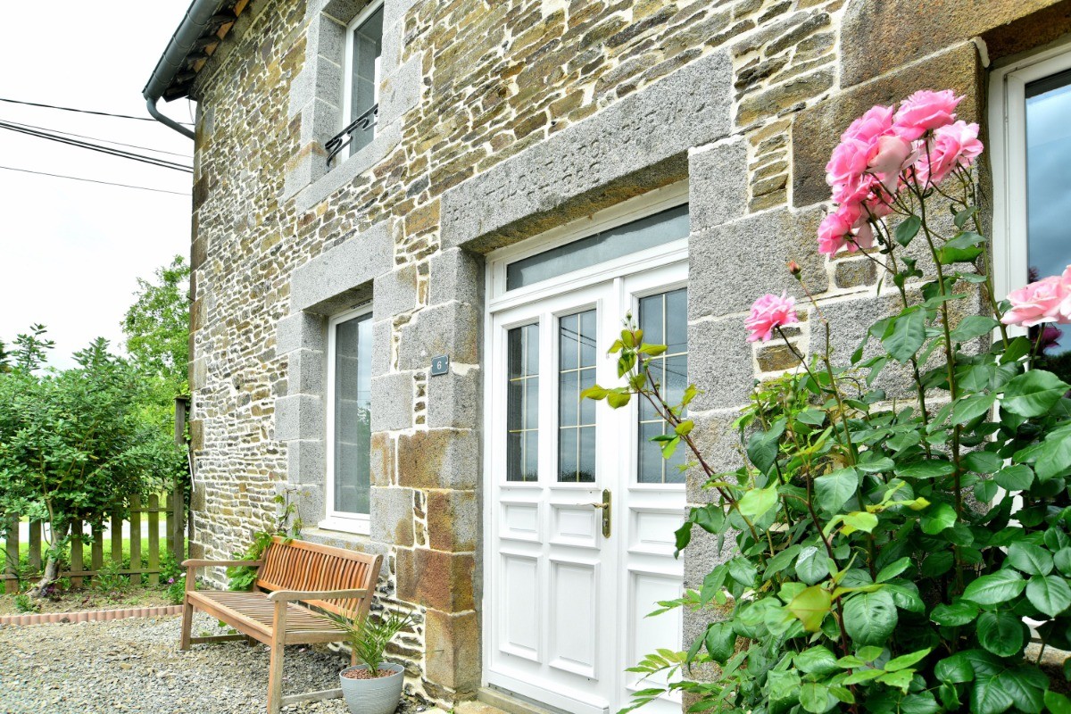 Façade de la maison de caractère.
