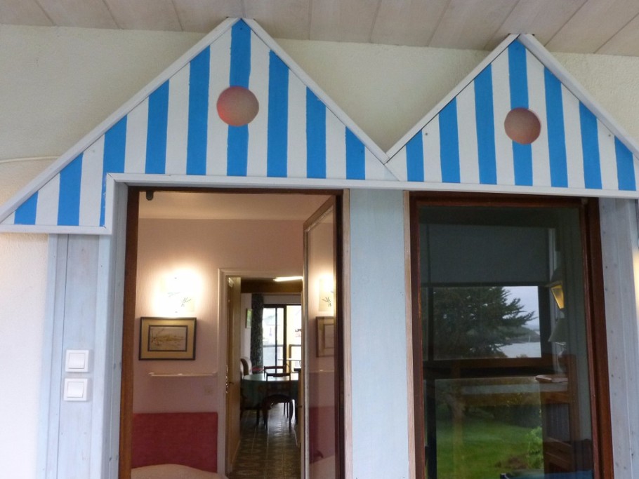 entrées des 2 chambres depuis la véranda