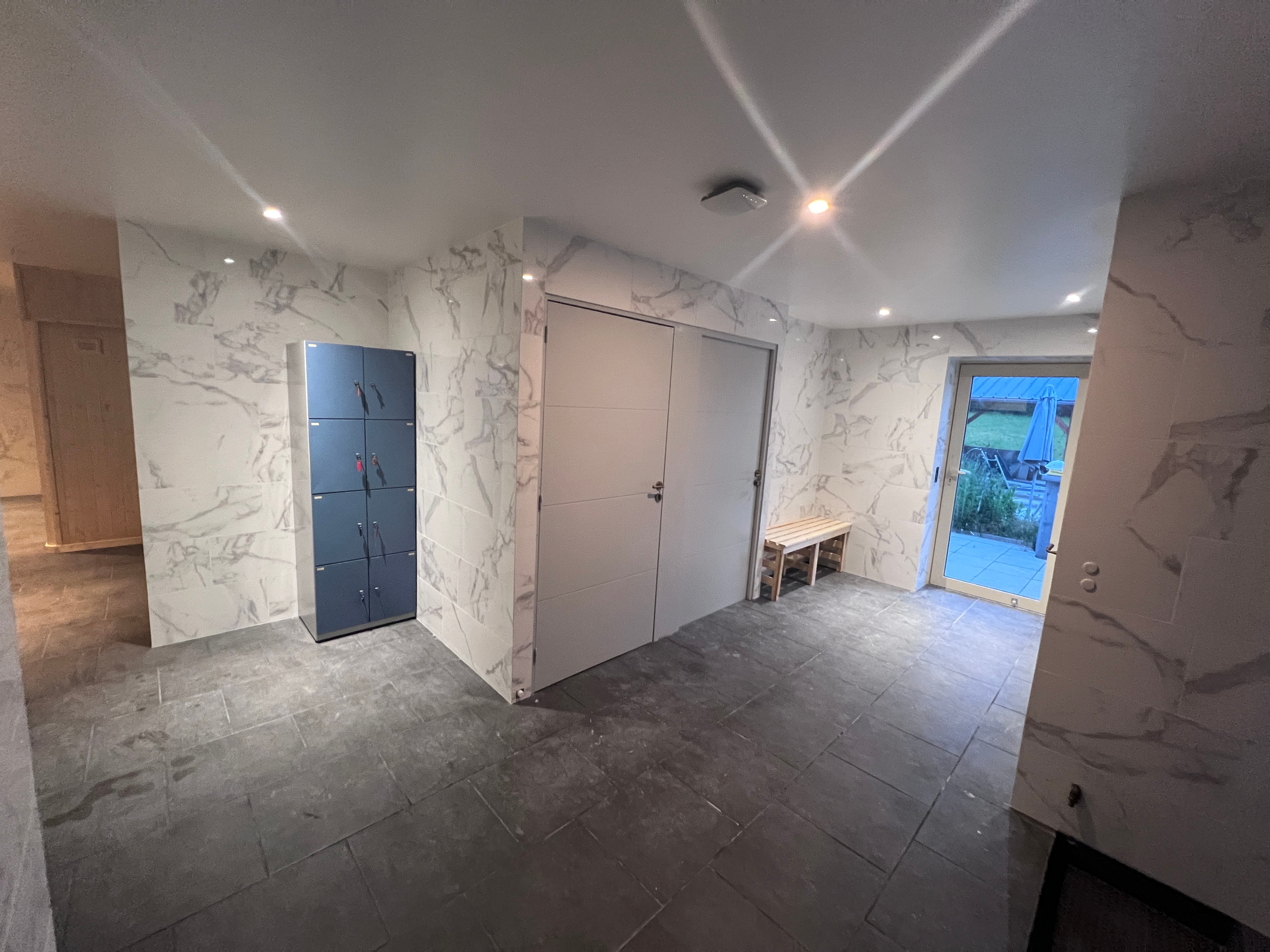 vestaire de l'espace bien être