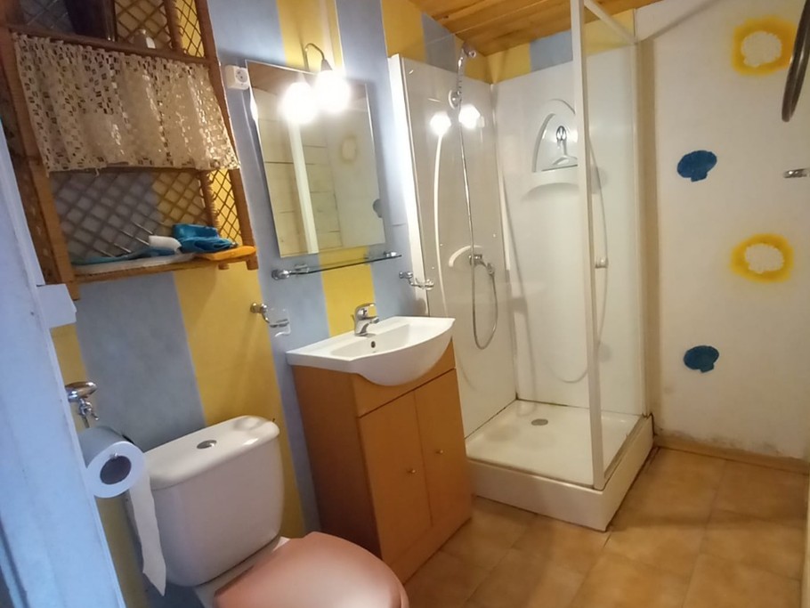 Salle d'eau et WC chambre Eglantine attenante a la chambre