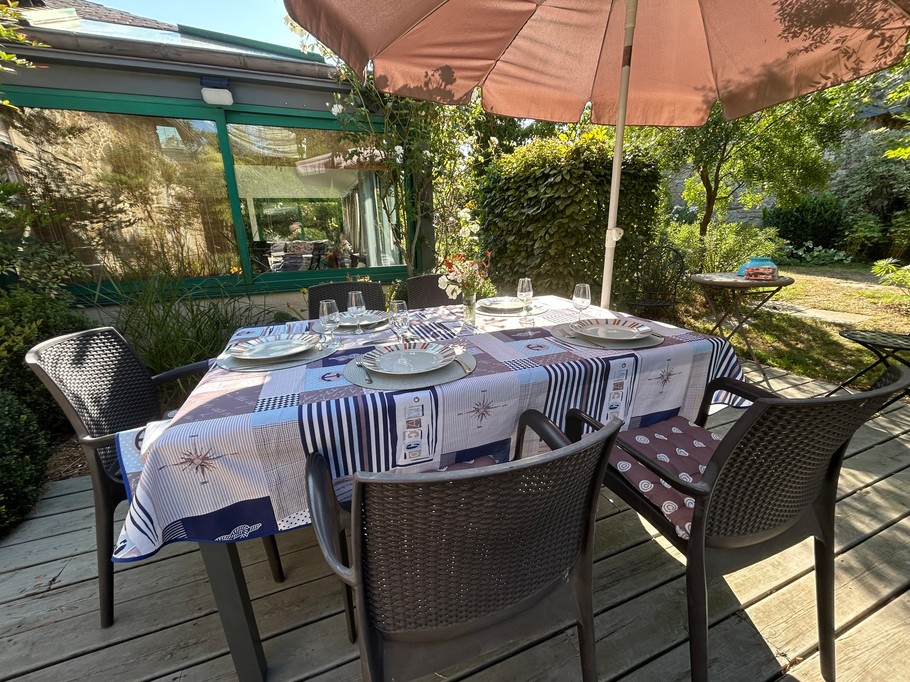Dining on the terrace