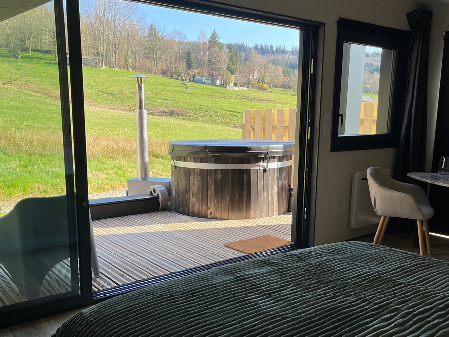 View from the bedroom – Oslo holiday cottage – Saint-Léonard, Vosges
