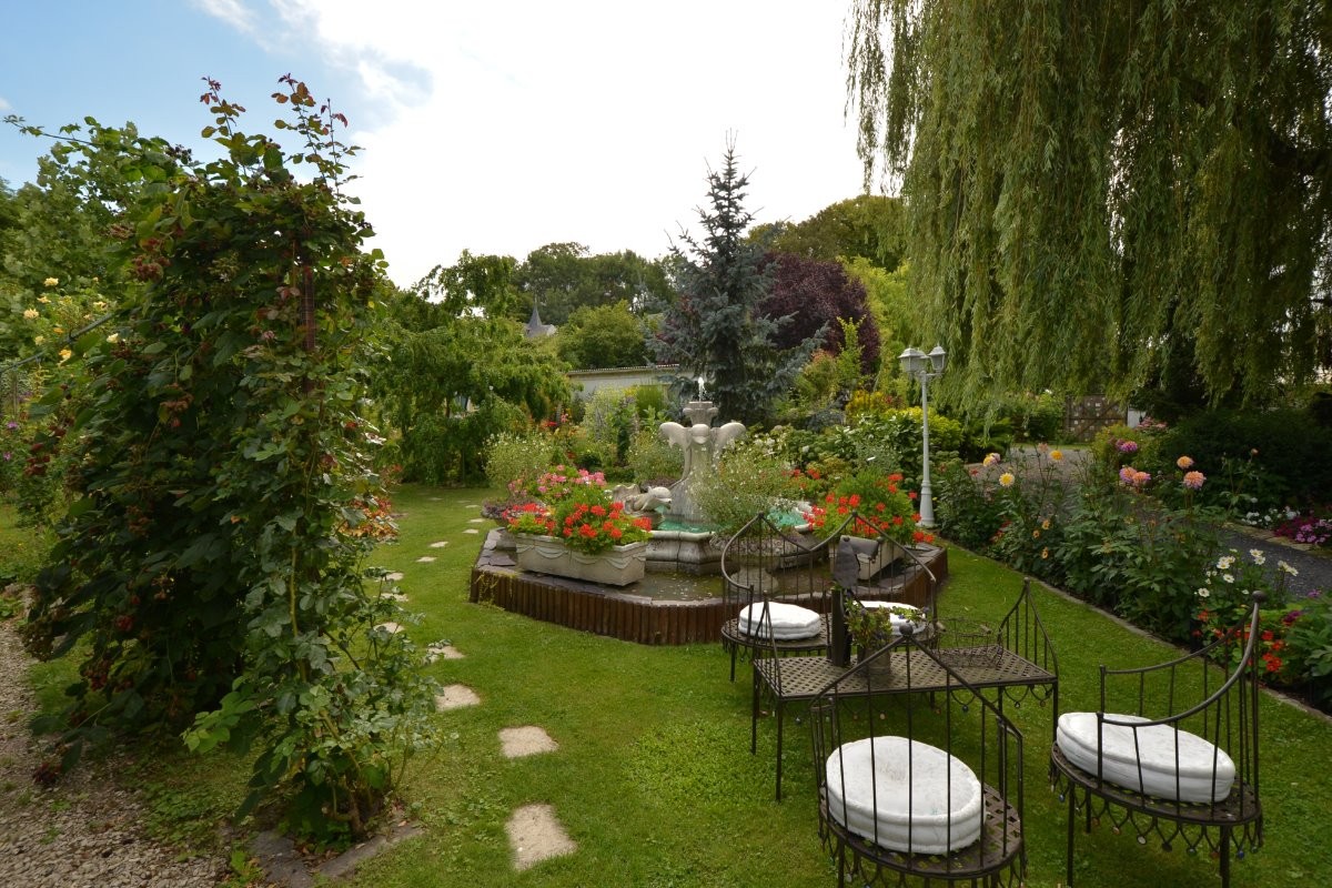 Espace détente dans le jardin