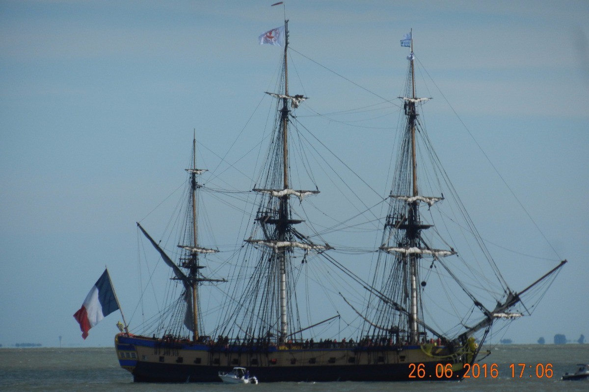 Le Hermione en visite a Royan