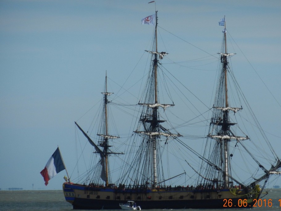 Le Hermione en visite a Royan