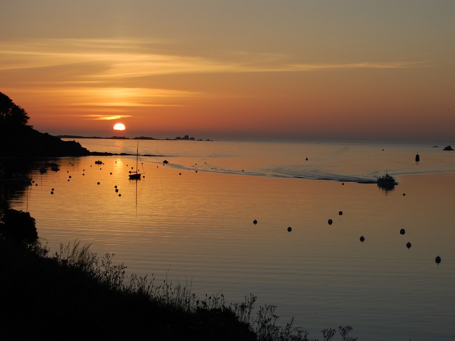 coucher de soleil à St-Pabu