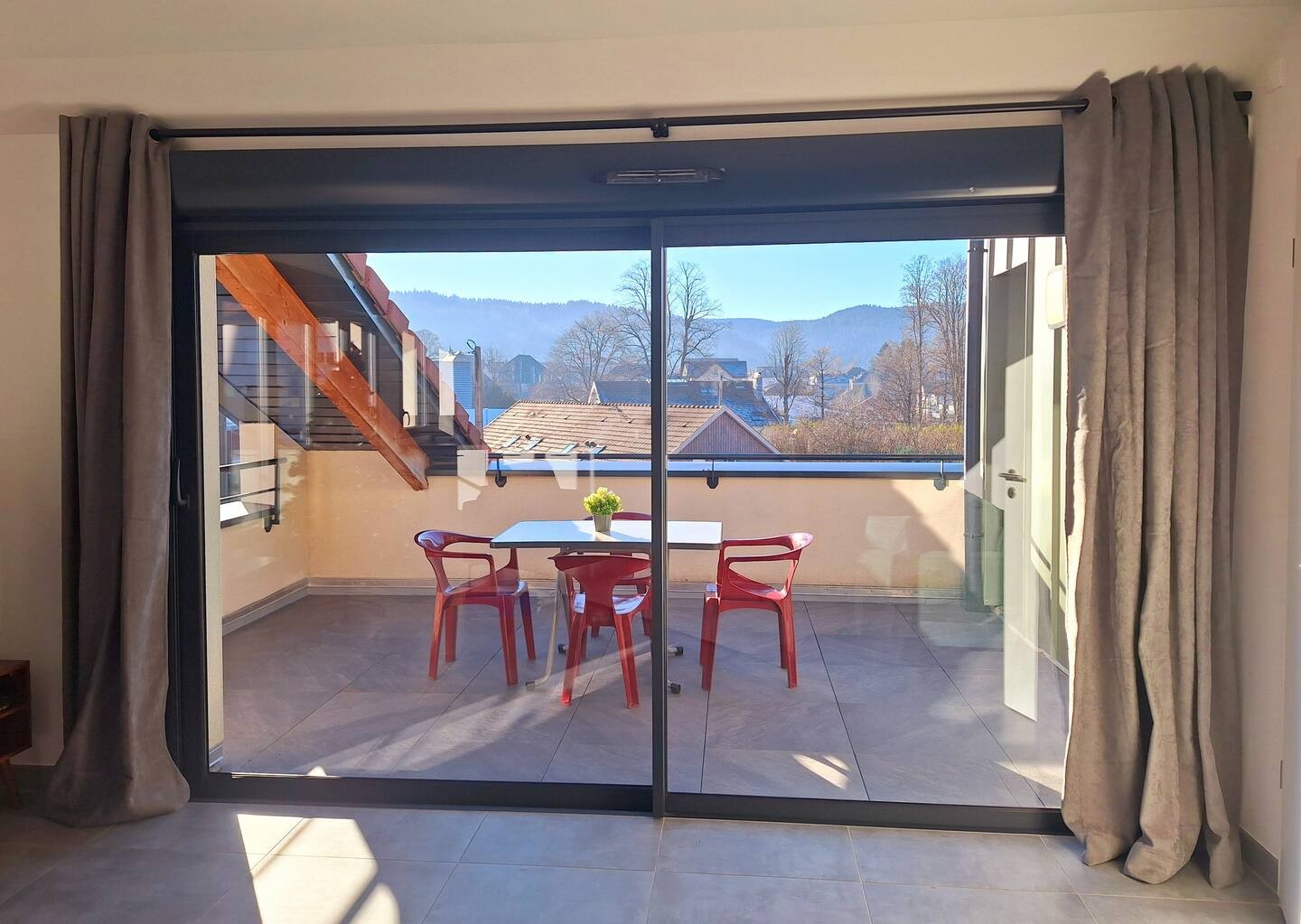 Terrasse - Gîte au cœur du centre ville de Gérardmer