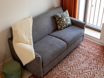 Le salon du gîte Terre