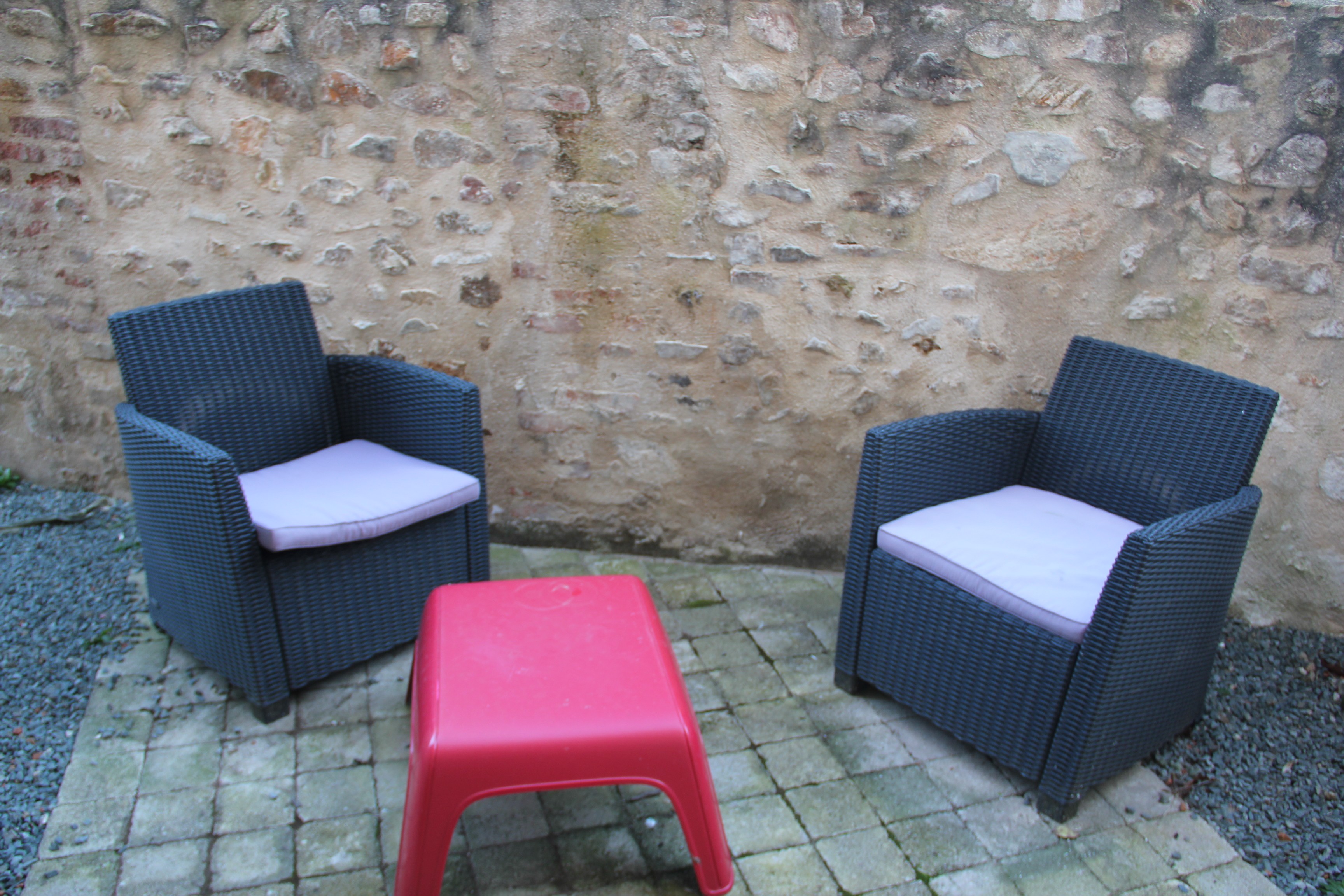 The terrace of the Clos des Barraudes room
