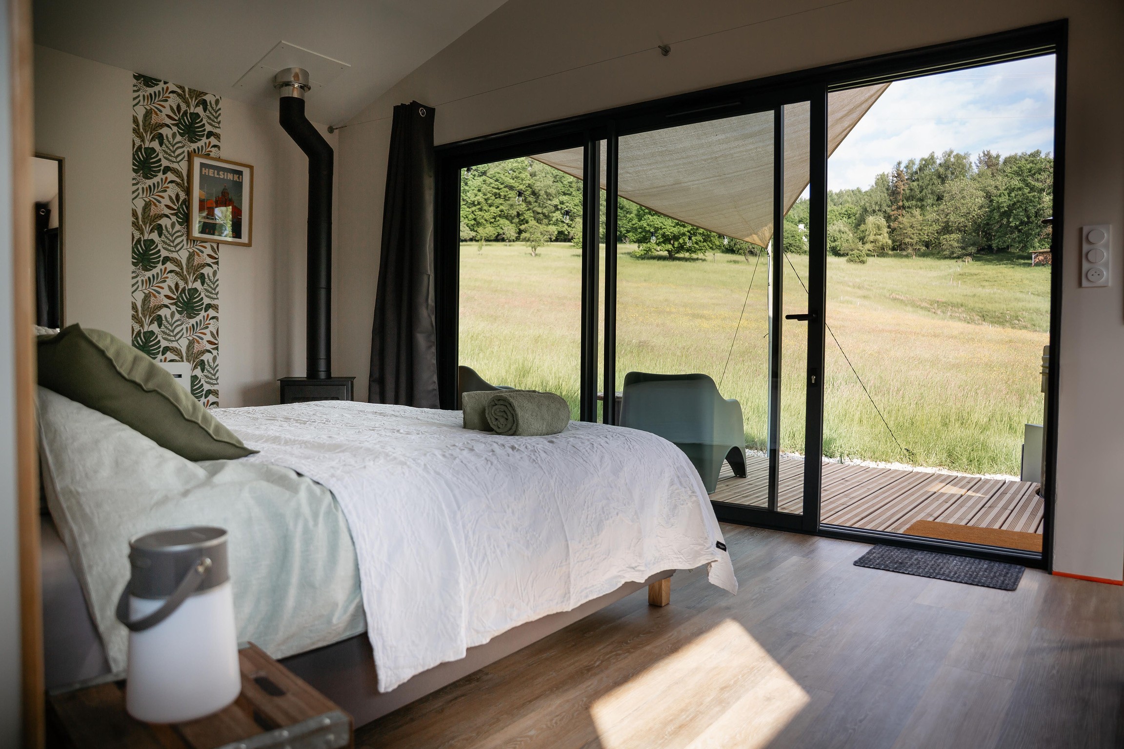 180x200 bed – Lodge Helsinki, Saint-Léonard, Vosges