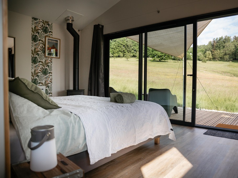 180x200 bed – Lodge Helsinki, Saint-Léonard, Vosges