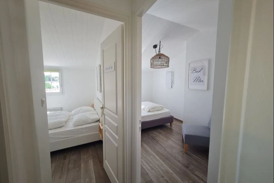 Deux chambres à l'étage
