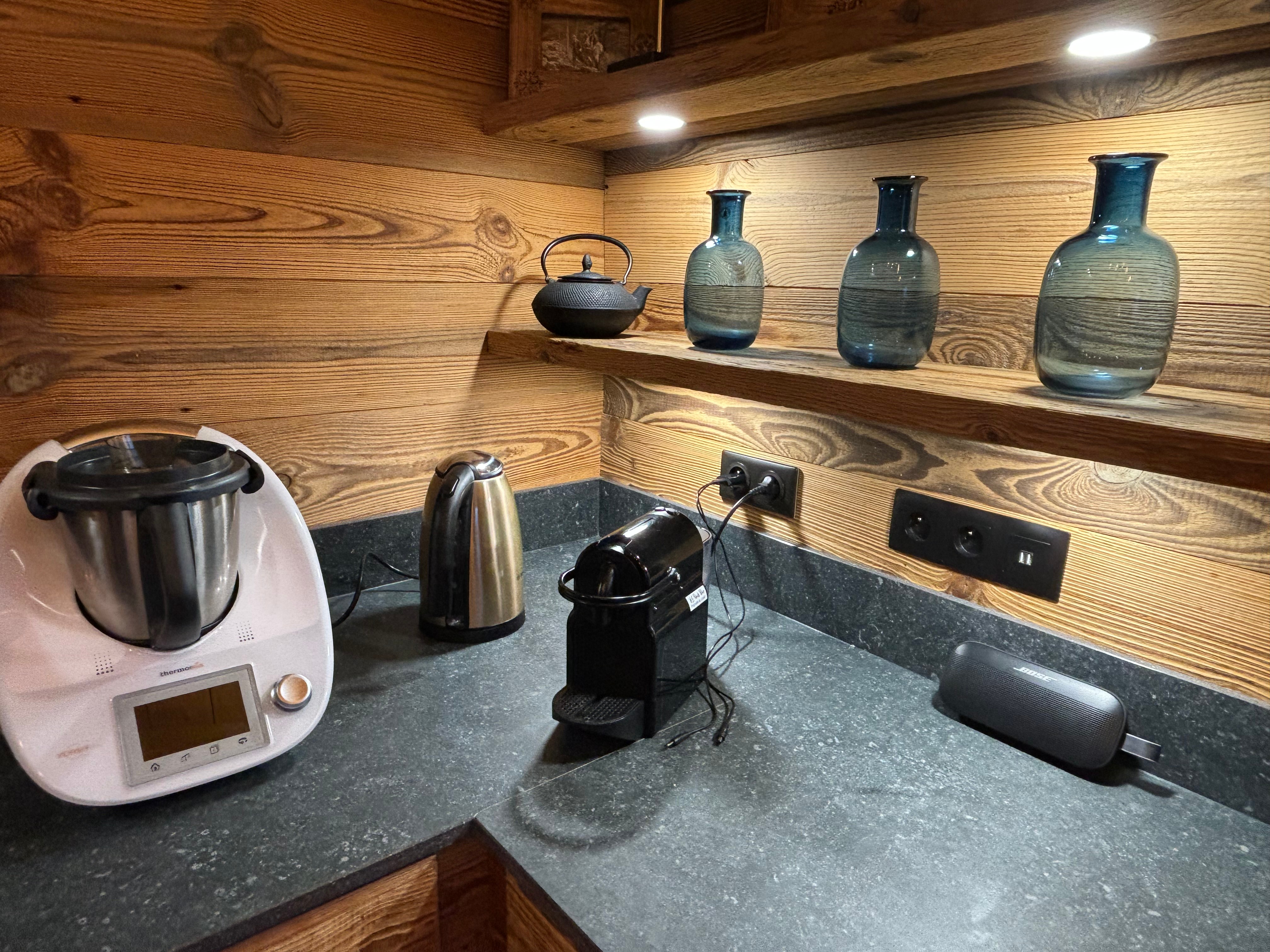 Cuisine - Chalet du Paradis Blanc, à La Bresse avec sauna & spa privé jusqu'à 10 couchages