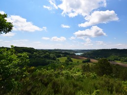 Vue lac Bajamont depuis jardin