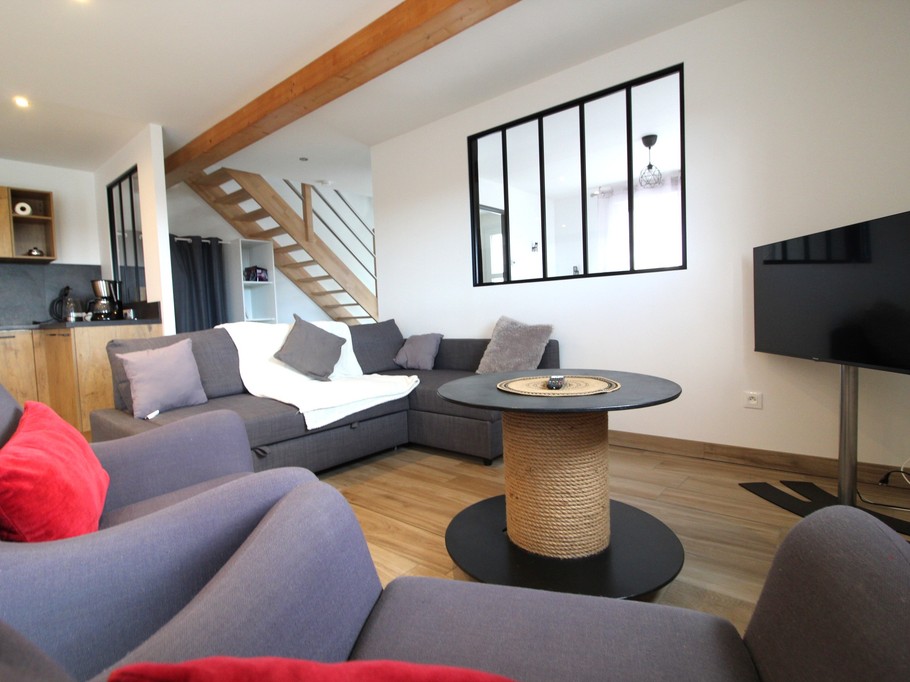 Espace salon - Chez Gigi et Malou Gîte Jonquille