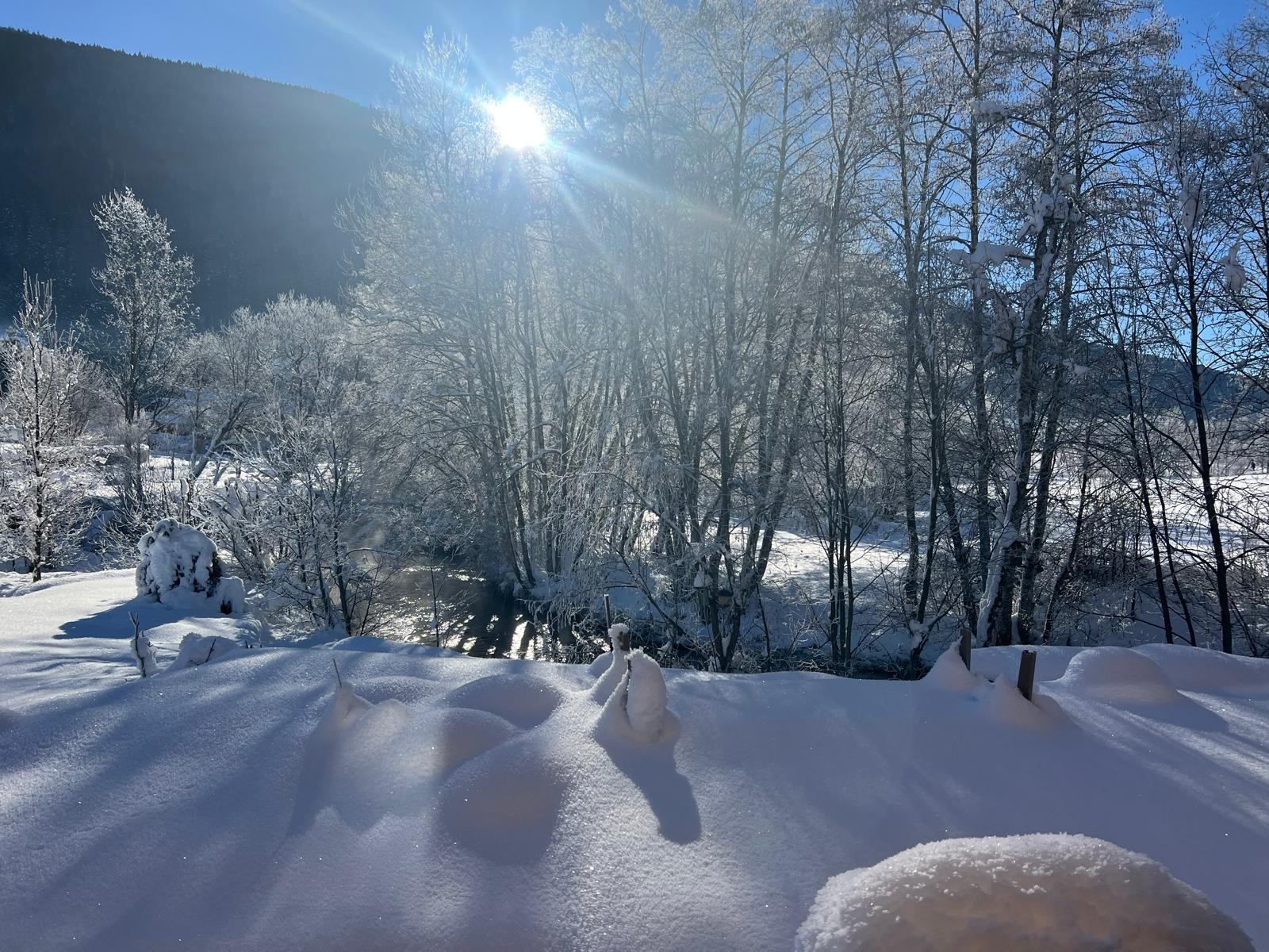 Les alentours enneigés