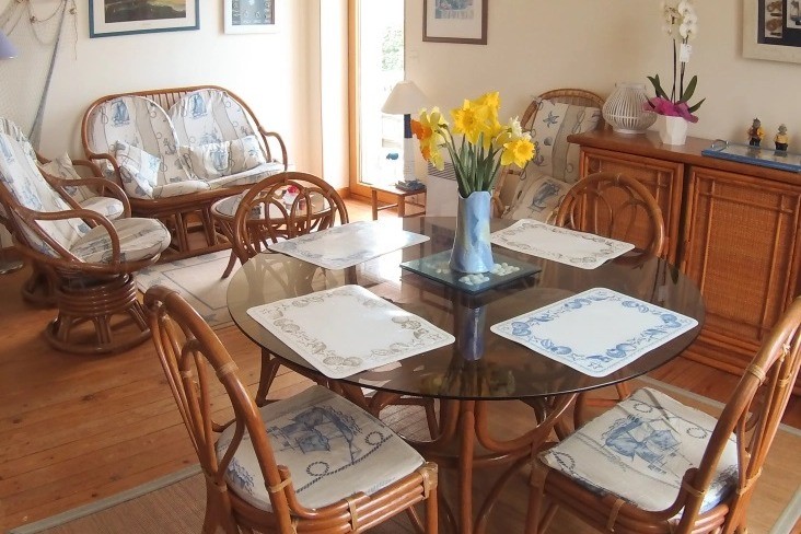 Bienvenue à bord, location, appartement, Pléneuf Val André, Bidan Claudine, séjour