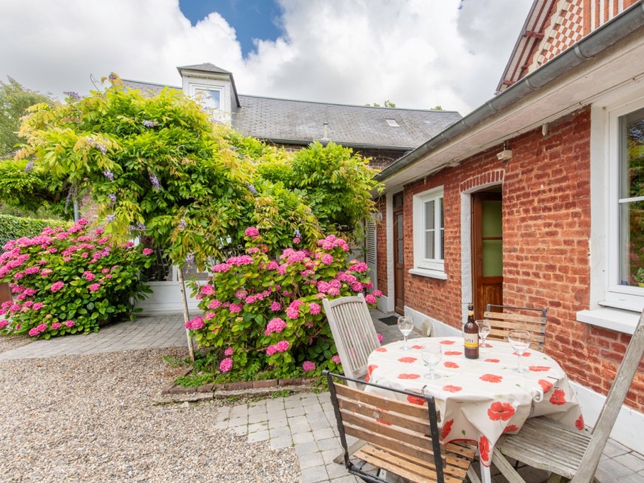 cour intérieure avec sa magnifique glycine