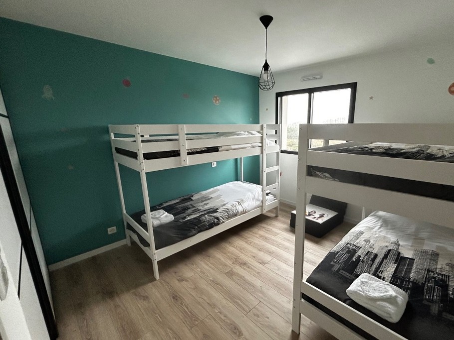 Chambre lits en 90 superposés