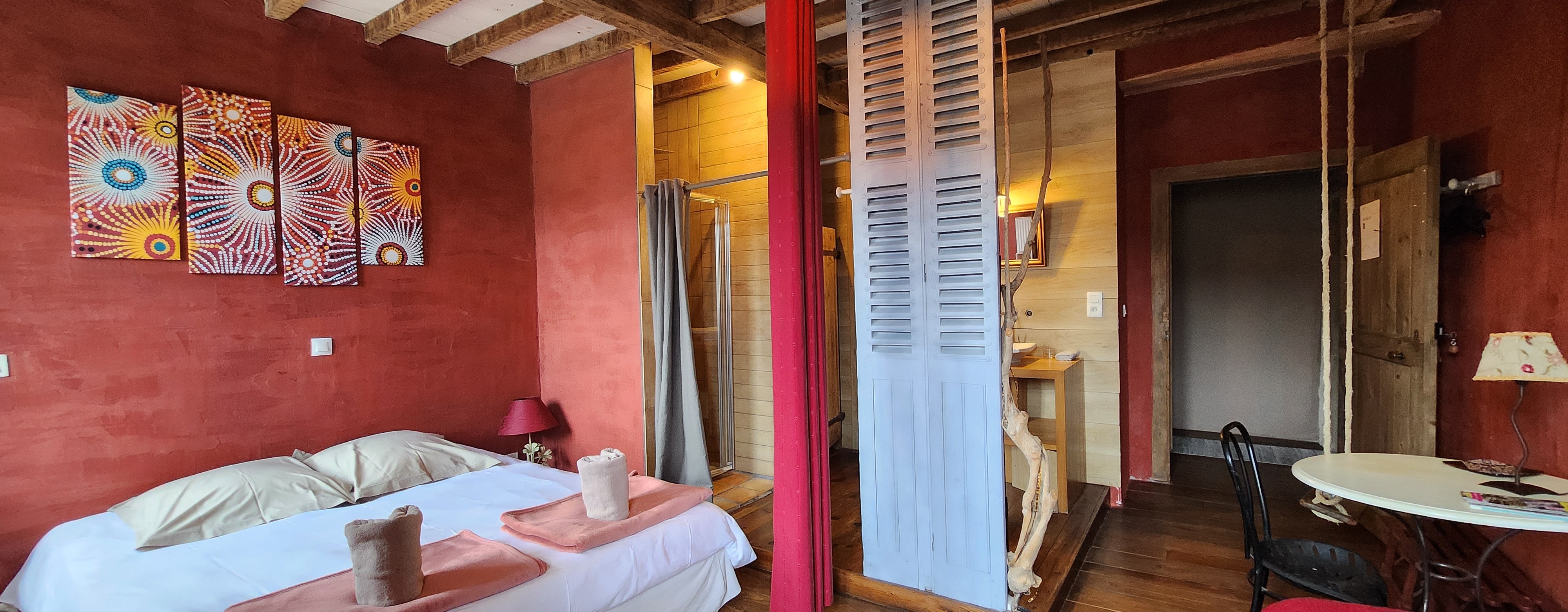 Chambre Bahloo, 3 lits 80 ou 1 lit 160 + 1 lit 80