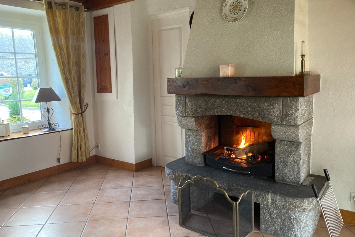 flambée dans la cheminée