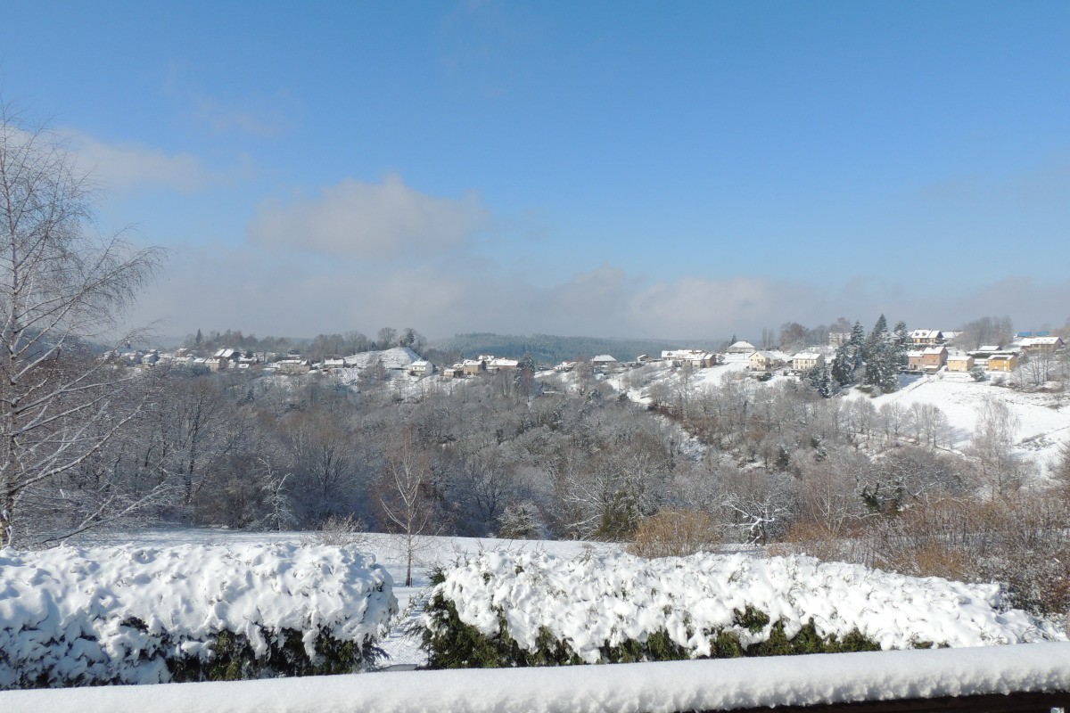 vue du balcon hiver