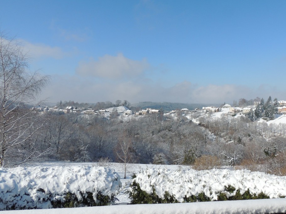 vue du balcon hiver