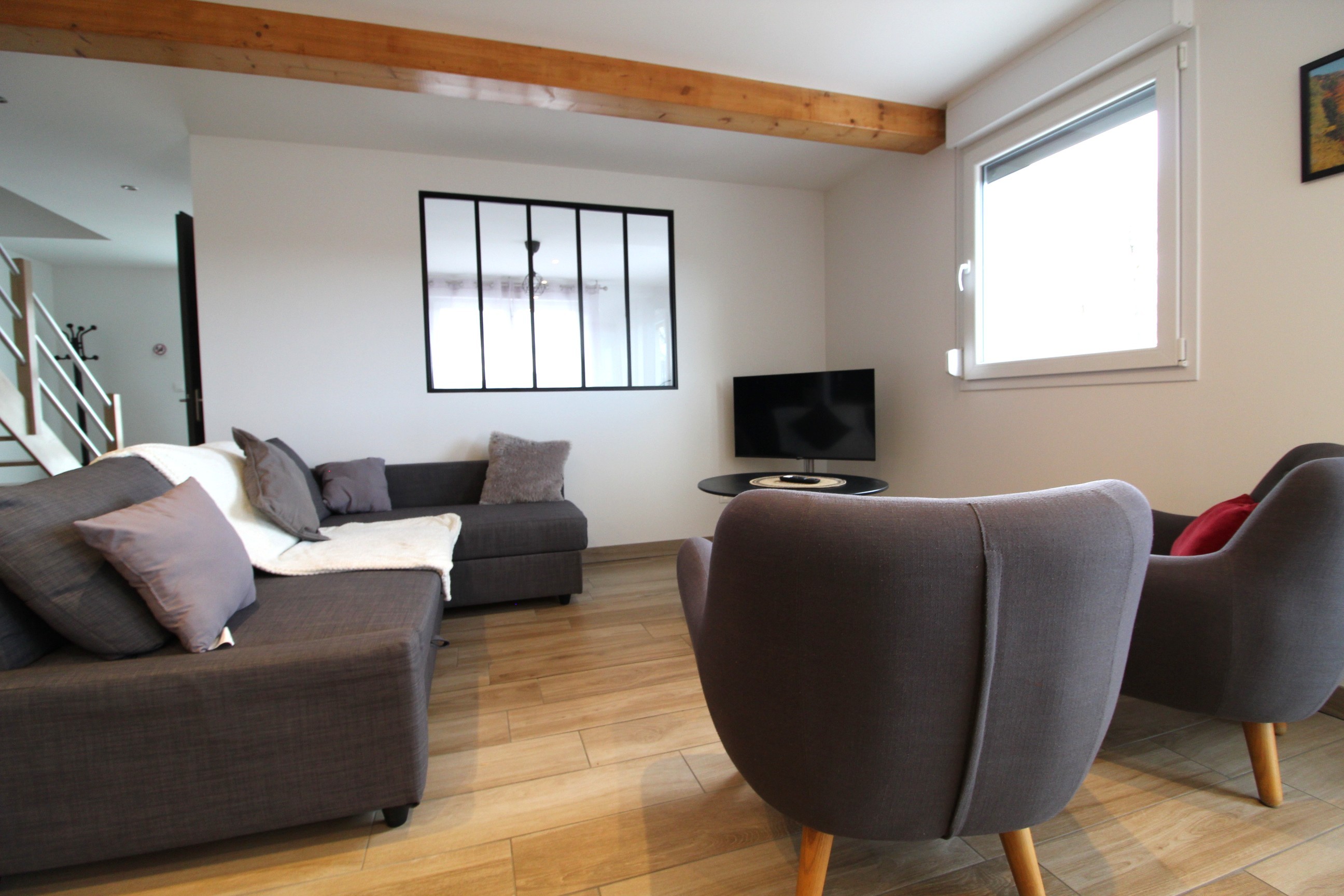 Espace salon - Chez Gigi et Malou Gîte Jonquille