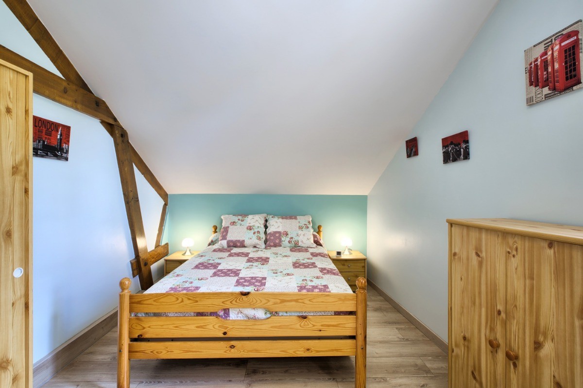 Chambre verte - lit 2 personnes