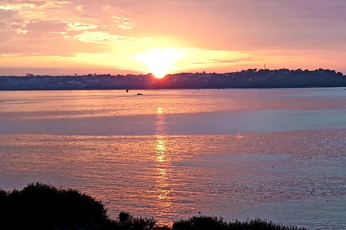 coucher de soleil sur Perros Guirec