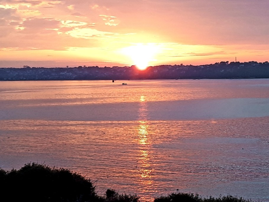 coucher de soleil sur Perros Guirec