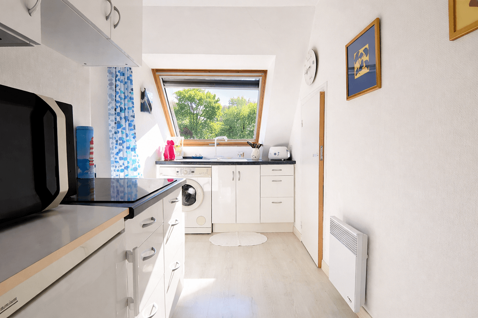 separate kitchen area