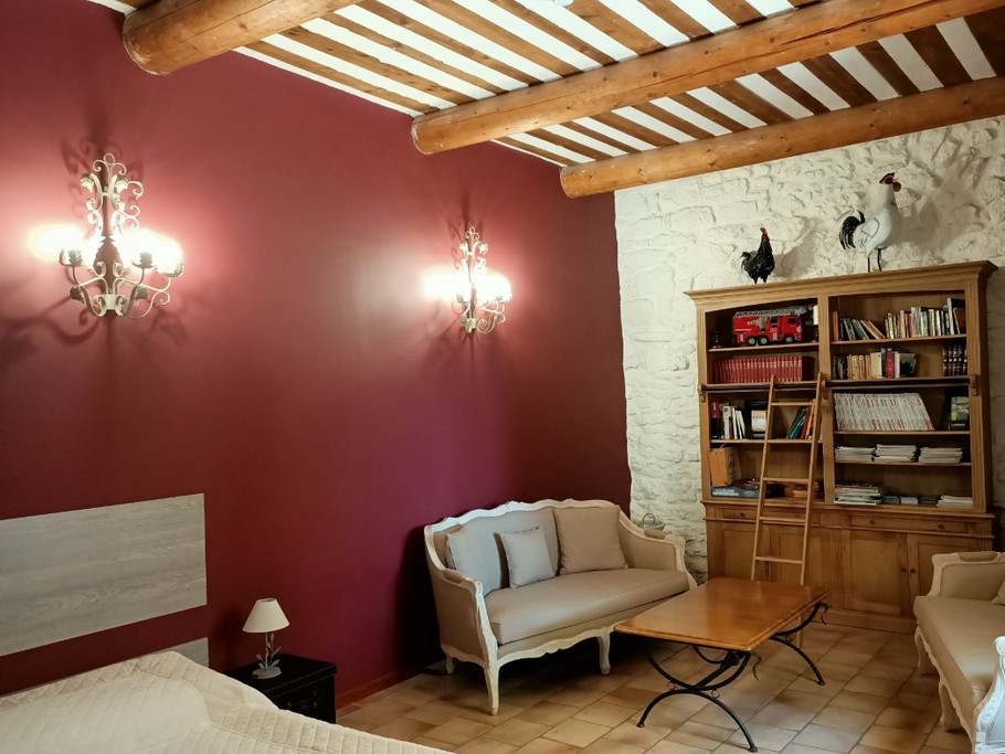 La chambre du rez de chaussée de La Bastide