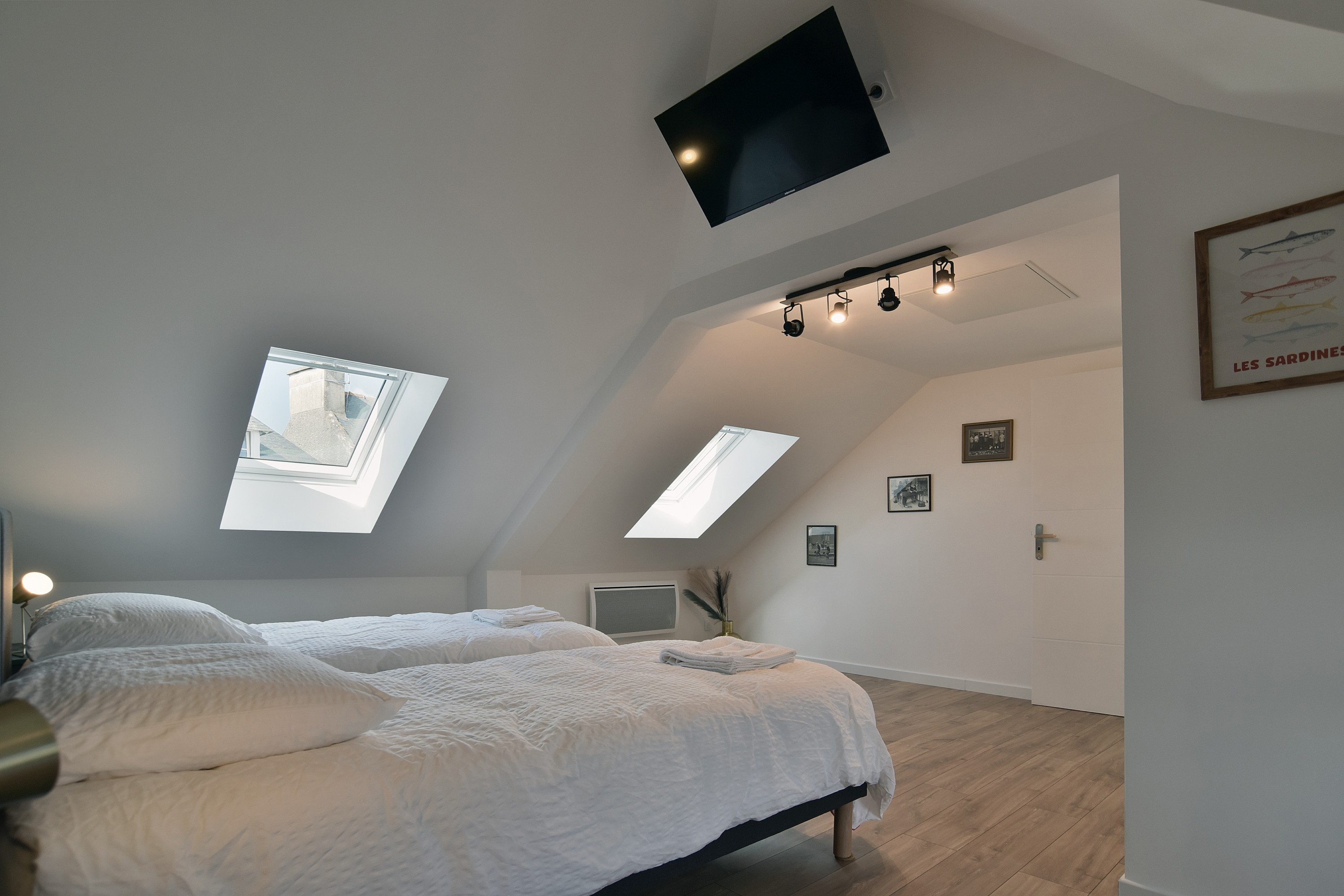 Chambre 2e étage / 2 lits en 90