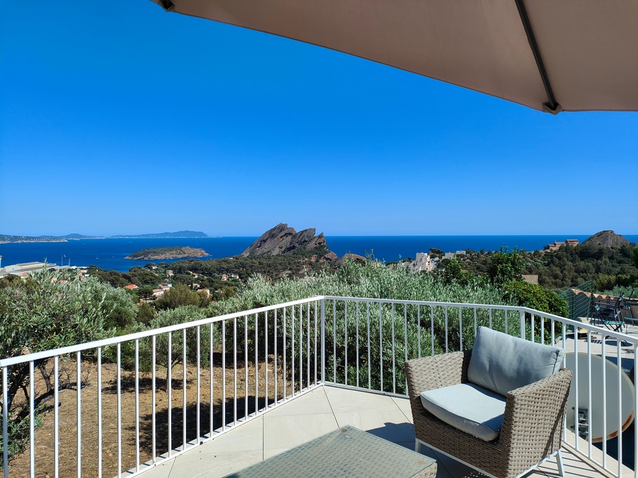 Vue depuis la terrasse privative