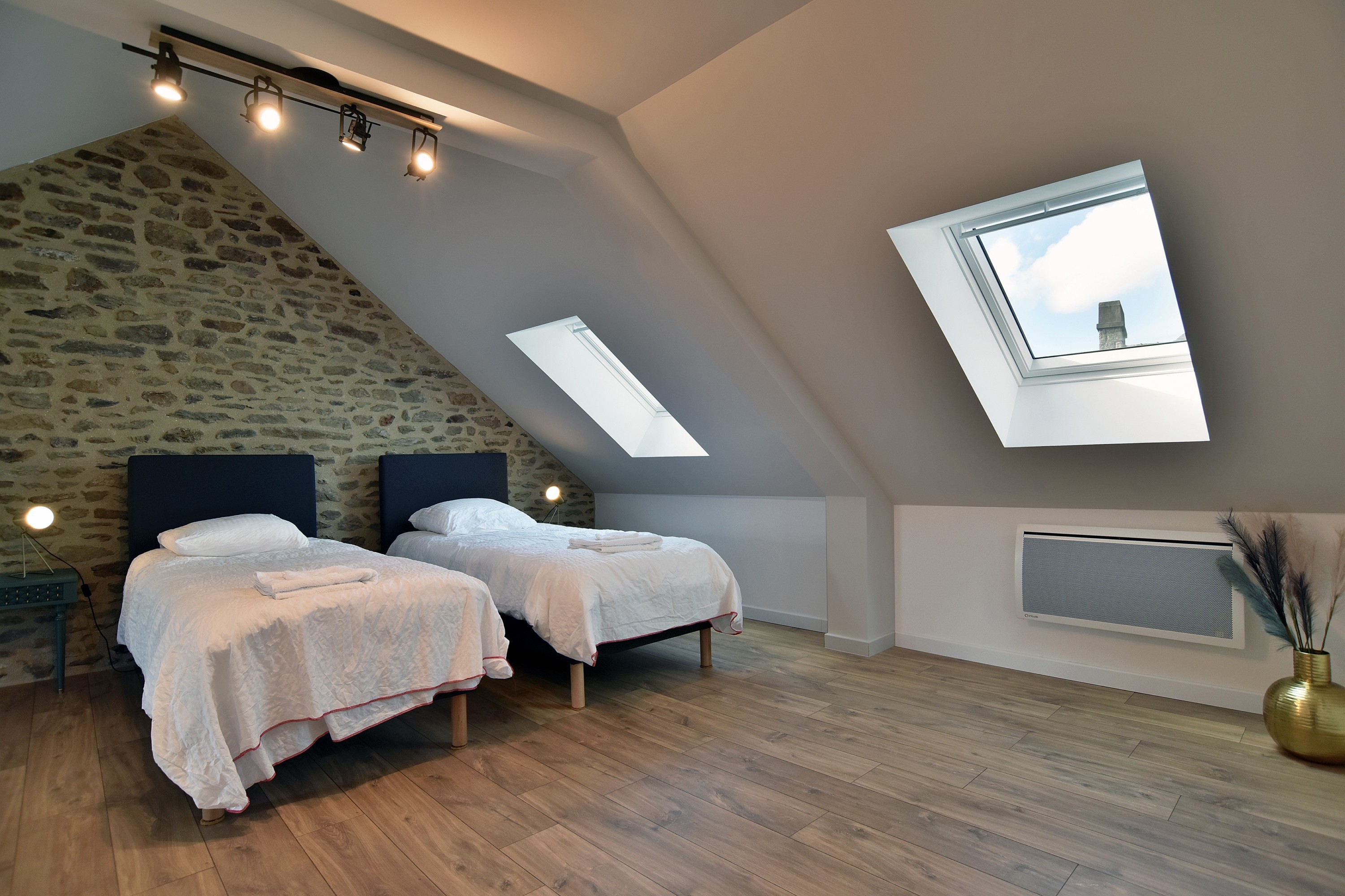 Chambre 2è étage / 2 lits en 90