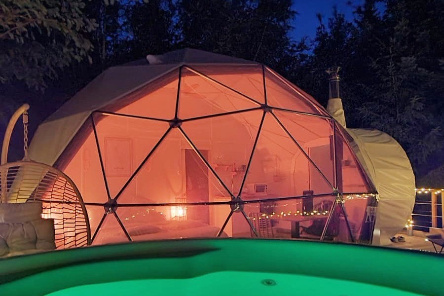Ambiance de nuit - Dôme Kittilä - Domaine Ouréa