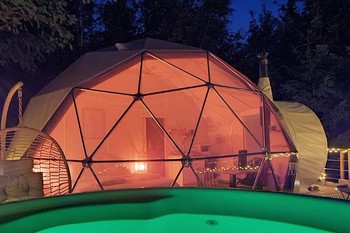 Ambiance de nuit - Dôme Kittilä - Domaine Ouréa