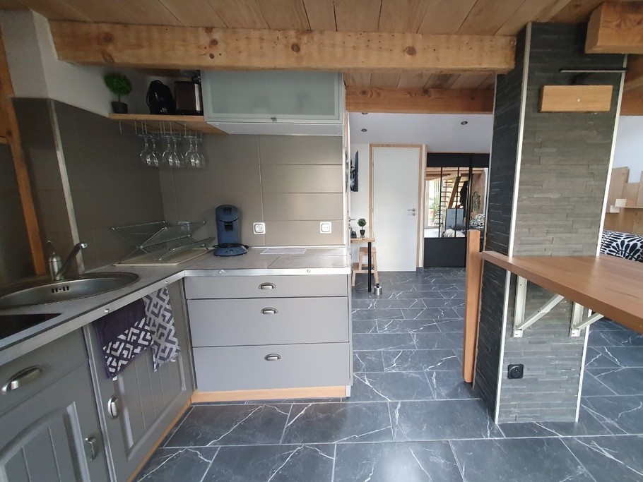 Cuisine équipée - Chalet confort "La Casetta" à proximité d'Epinal