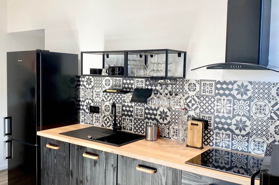 Cuisine  Gîte Appart'Edith La Neuville aux Larris