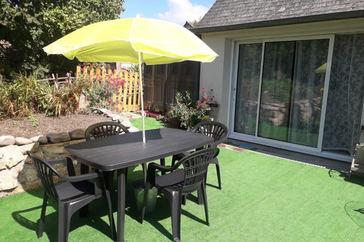 Les jardins de Salinor, location, Planguenoual, terrasse